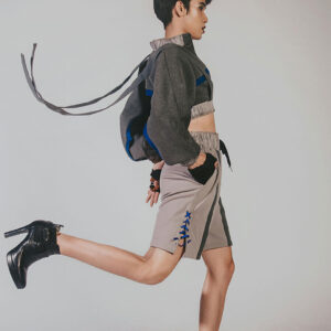 Avant-Garde Gray Cropped Set