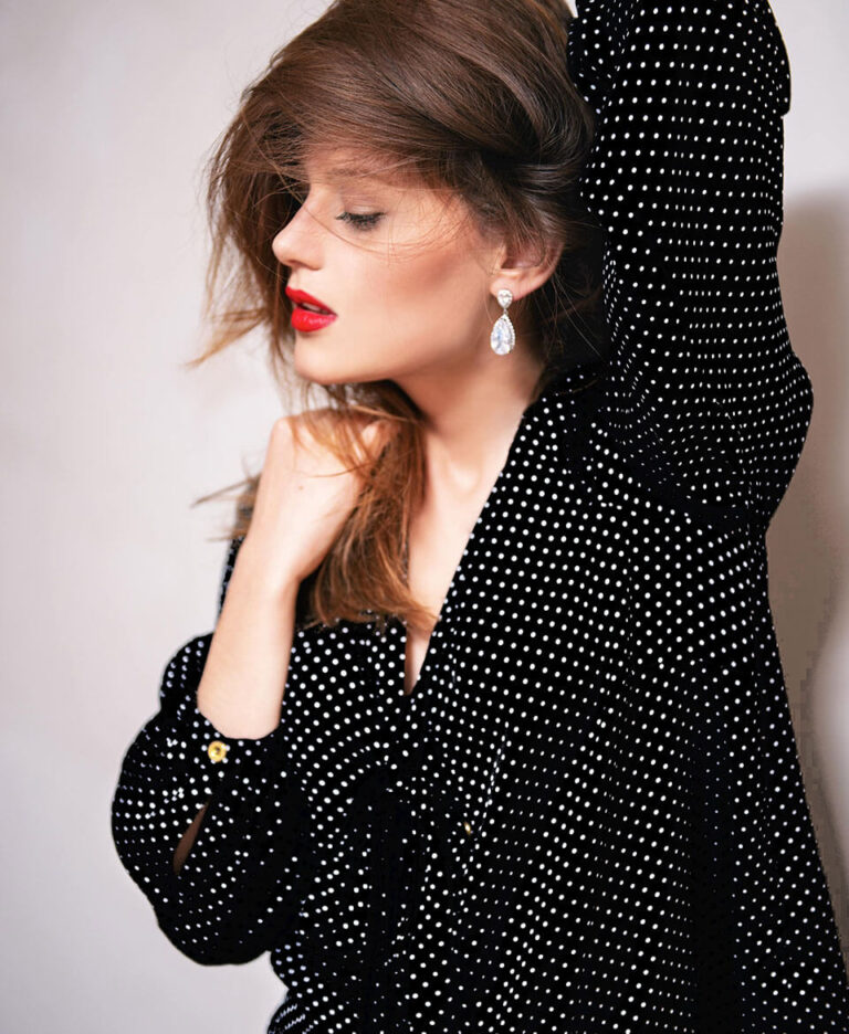 Black Polka Dot Blouse – Chic & Versatile